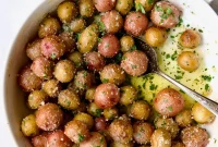 Garlic Butter Parmesan Baby Potatoes Recipe for Crispy Roasted Flavor