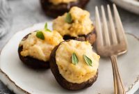 Crab-Stuffed Mushrooms: Garlic Parmesan Baked Appetizer Recipe