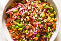 Crisp Edamame Salad with Lemon-Ginger Vinaigrette