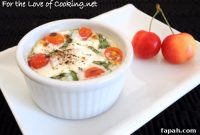 Caprese Baked Eggs with Tomato, Basil & Mozzarella