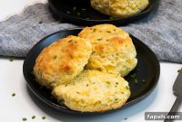 Cheddar and Chive Biscuits: Flaky Savory Drop Biscuits recipe