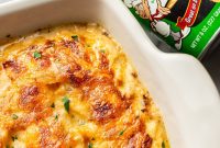 Cajun Scalloped Potatoes Recipe with Spicy Cheesy Gratin