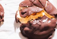 Peanut Butter Chocolate Frozen Yogurt Bites with Greek Yogurt