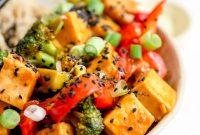 Crispy Orange Tofu Stir-Fry with Tangy Citrus Glaze
