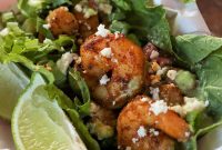 Low-Carb Keto Shrimp Tacos with Creamy Avocado Slaw