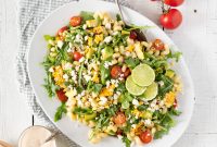 Grilled Corn Pasta Salad with Lime Crema Dressing Recipe
