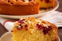 Raspberry Almond Cake Recipe — Moist Layer Cake with Frangipane