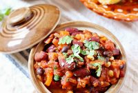 Hearty Vegetarian Three-Bean Chili Recipe