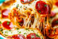 Cheesy Pizza Pasta Casserole That Everyone Will Love