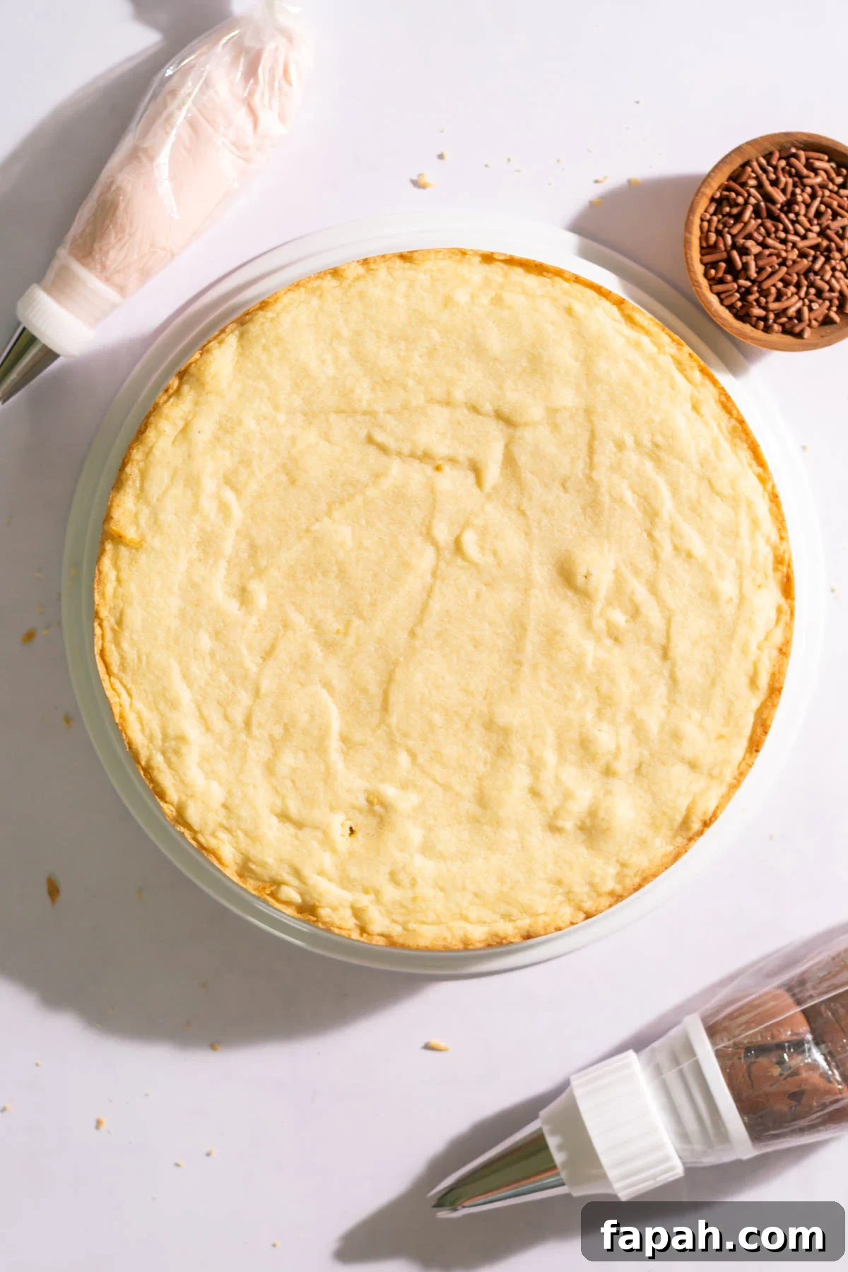 Sugar Cookie Cake Recipe: Soft, Chewy Layer Cake Guide 10 giant cookie with two piping bags of buttercream and chocolate sprinkles
