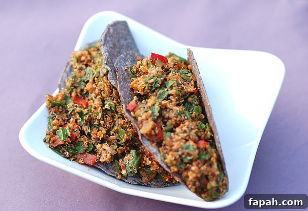 Collard Green and Quinoa Taco Filling from Nutrition CHAMPS Collard Green and Quinoa Taco Filling | Healthy Slow Cooking