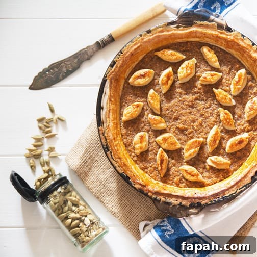 Cardamom Scented Treacle Tart | The Hedgecombers