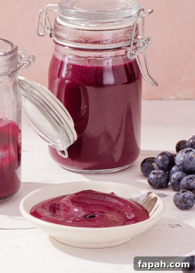 Blueberry Curd, a strikingly delicious brunch condiment