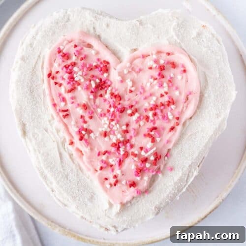 Heart Cake on cake plate featured image