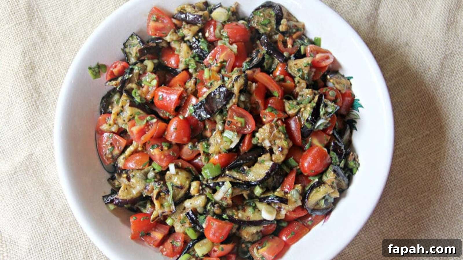 15 Quick Vegetarian Dinner Recipes for Busy Weeknights 5 Grilled Eggplant Salad