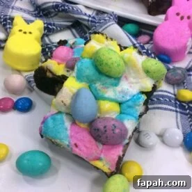 Peep brownies