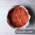 Blood Orange Upside-Down Cake Recipe You’ll Love 7 pan lined with blood orange slices