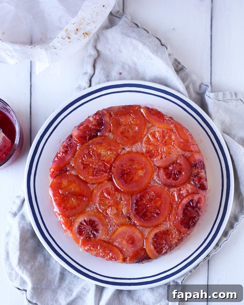 Blood Orange Upside-Down Cake Recipe You’ll Love 9 blood orange upside down cake glazed