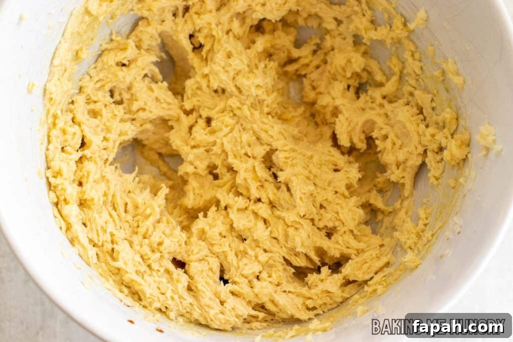 Chewy Blueberry Blondies with Lemon Glaze 7 batter in bowl