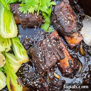 Sweet Chili Braised Beef Short Ribs with Stir-Fried Bok Choy and Rice Primal Gourmet