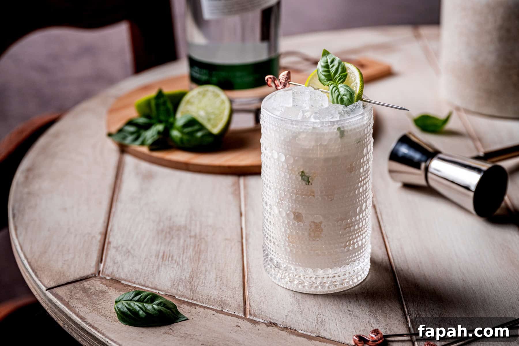Shimmy Shimmy Coconut Basil Lime Gin Cocktail