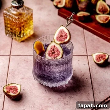 Fig Cardamom Gin Old Fashioned