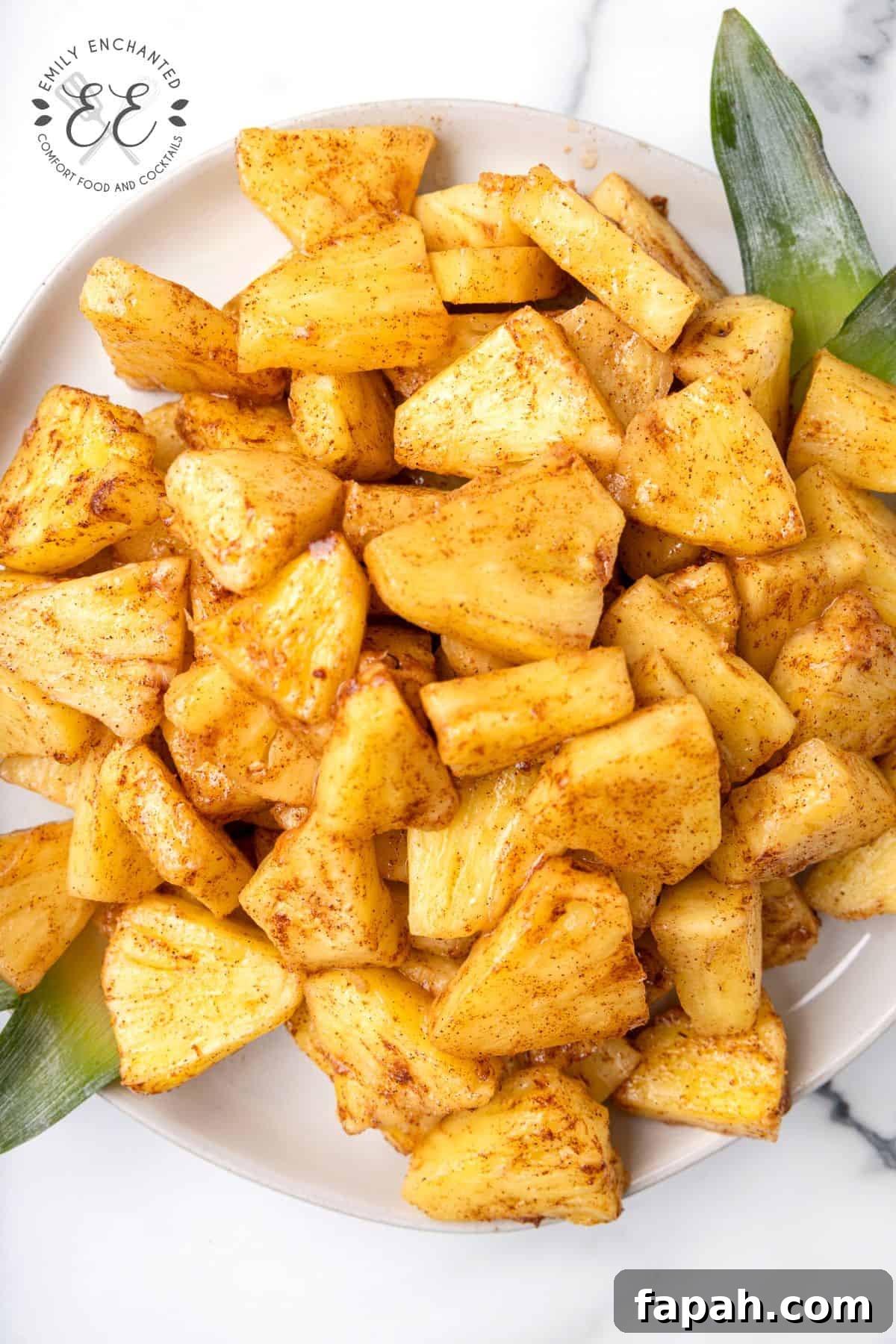 Air-Fryer-Grilled-Pineapple