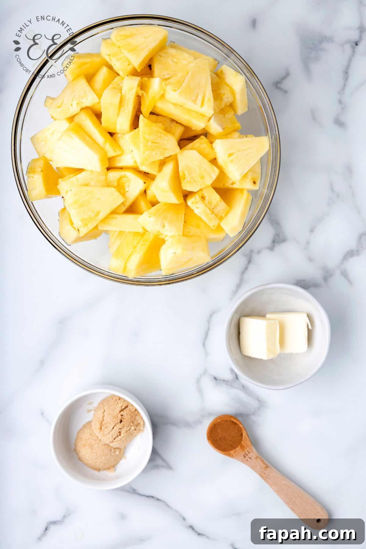 Air Fried Pineapple Ingredients