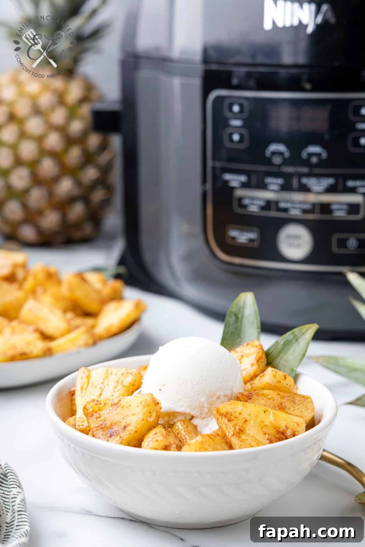 Air-Fried Pineapple