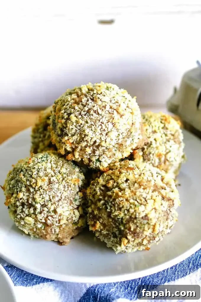 plate of baked scotch eggs