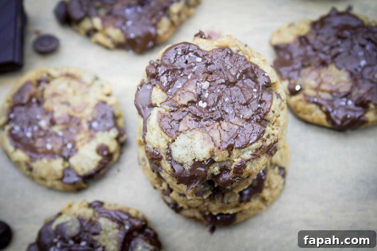 Chewy Browned-Butter Chocolate Chip Cookies — Bakery Style 3 Chewy Chocolate Chip Cookies with Browned Butter