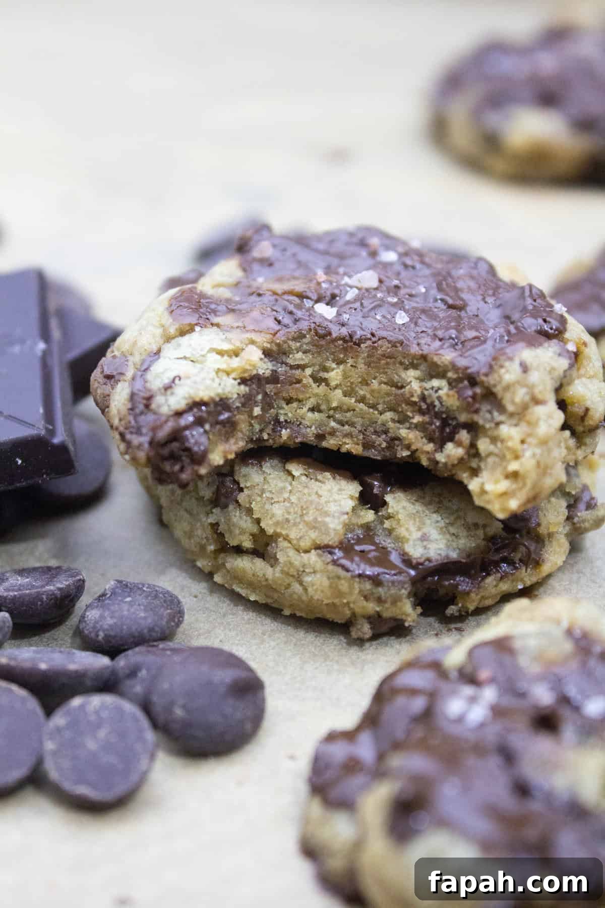 Chewy Browned-Butter Chocolate Chip Cookies — Bakery Style 4 Chewy Chocolate Chip Cookies with Browned Butter