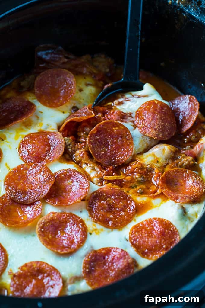 Crock Pot Low Carb Pizza Casserole