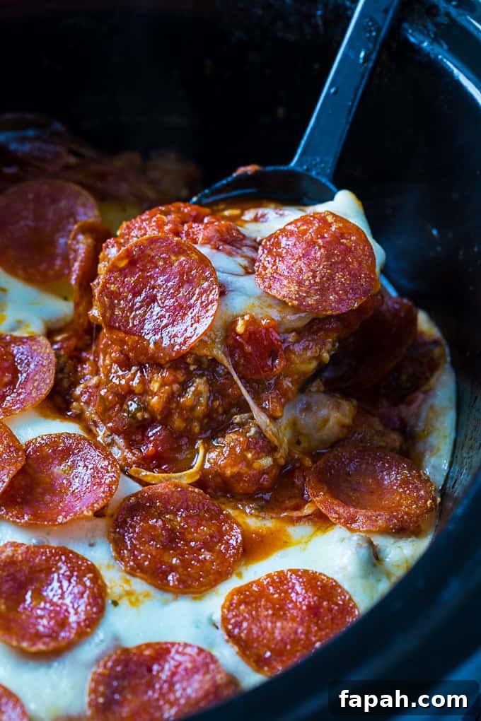 Crock Pot Low Carb Pizza Casserole