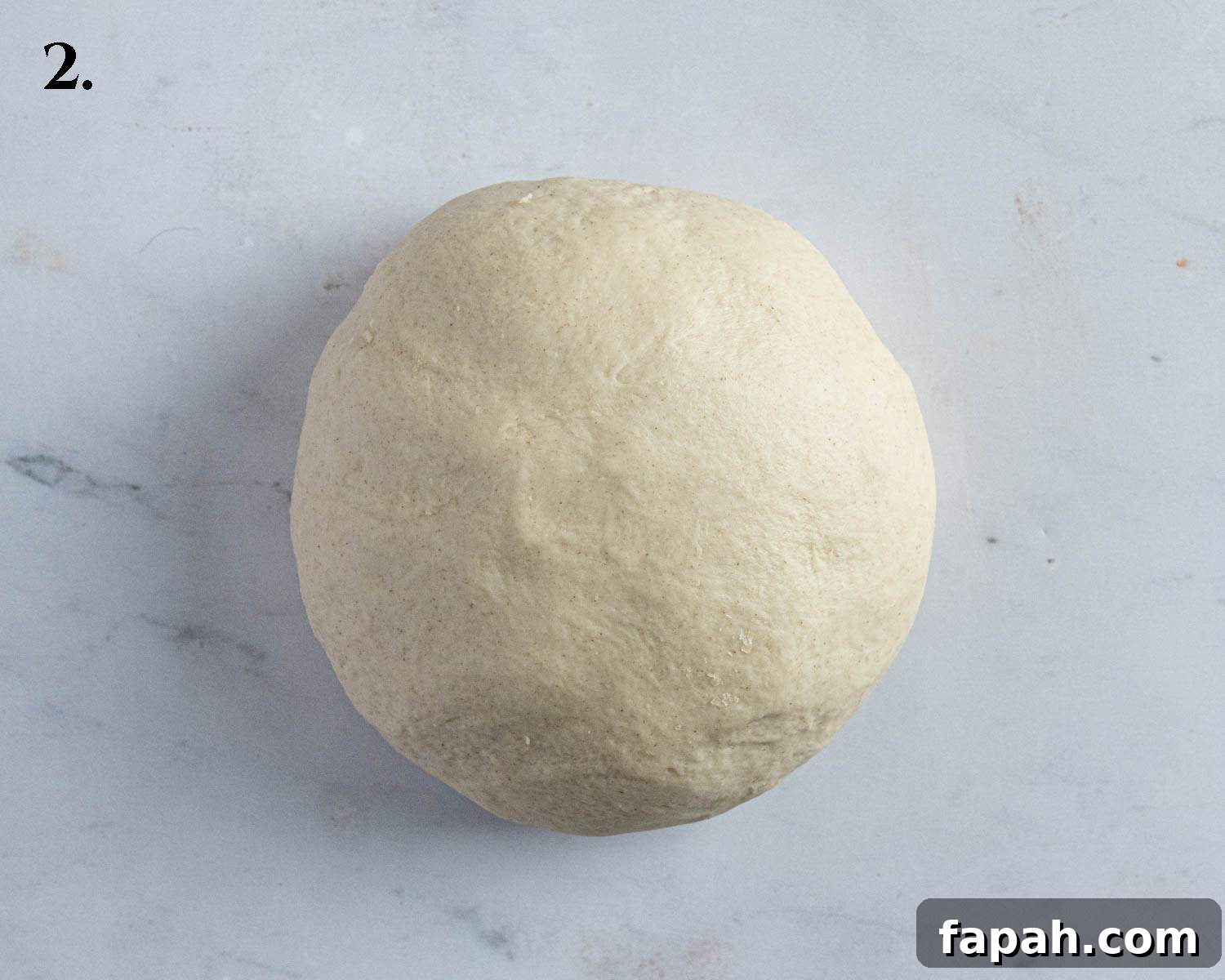 Step 2, the kneaded dough.
