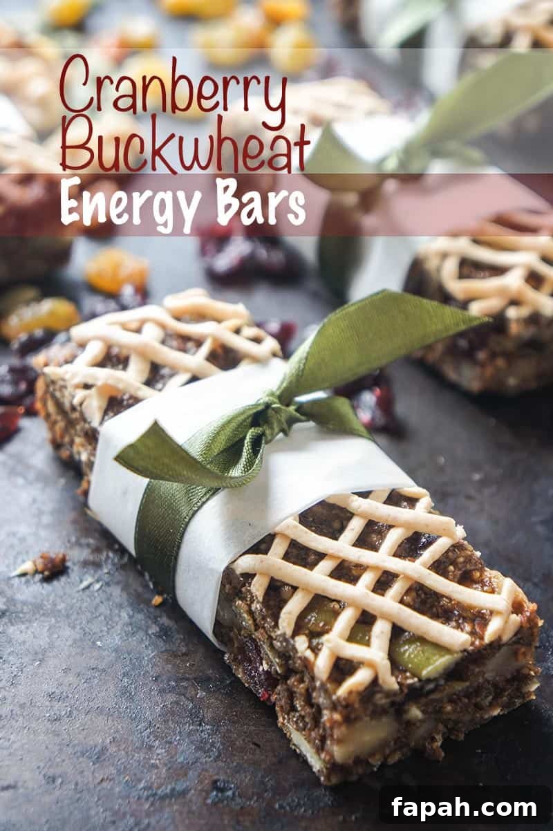Cranberry Buckwheat Energy Bars