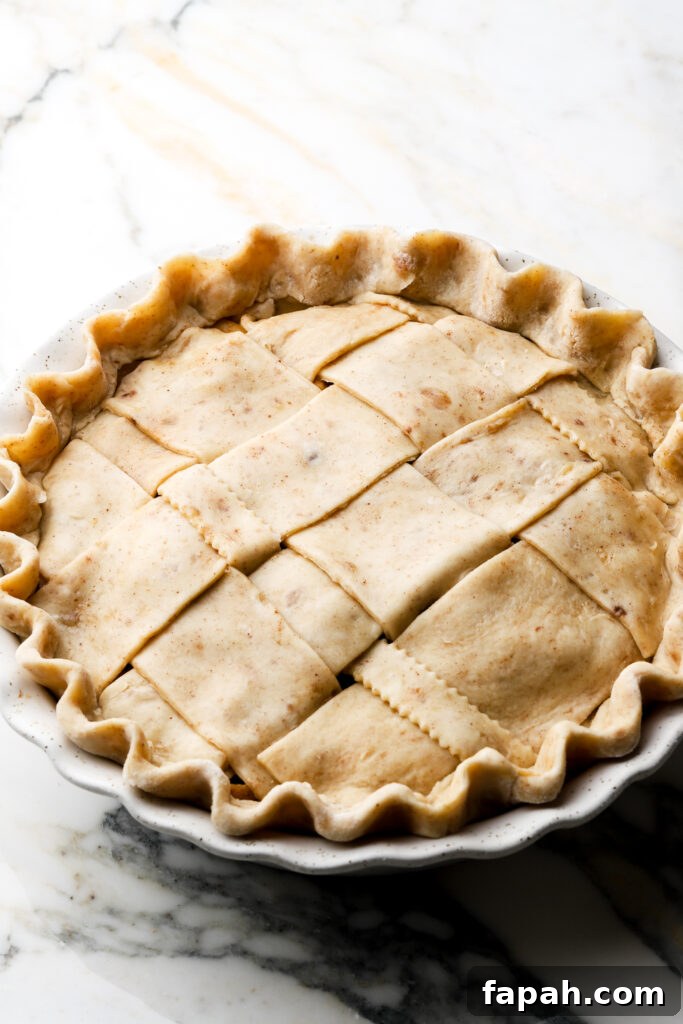 lattice pie crust topping