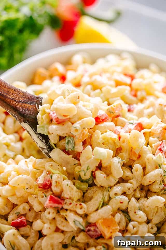 bowl of macaroni salad