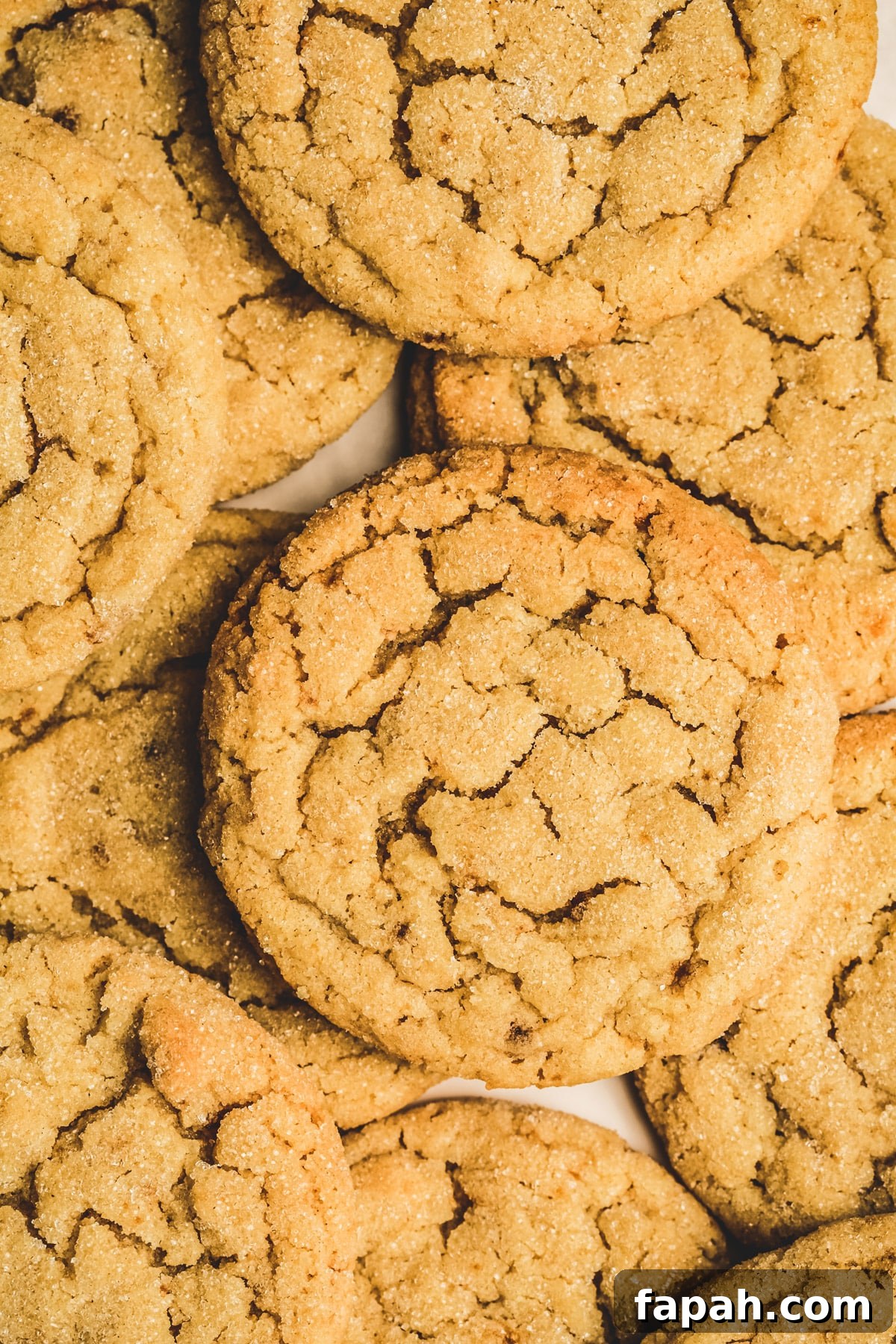 brown butter sugar cookies on a work surface before serving