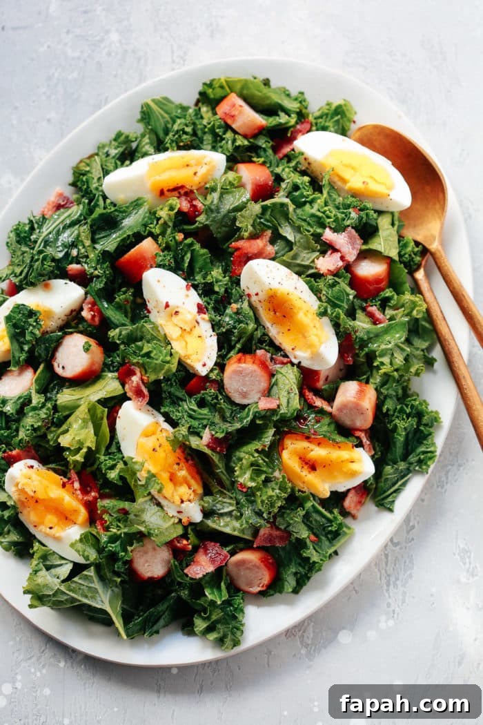 60 Delicious Whole30 Recipes for Every Meal and Snack 30 overhead view of breakfast salad in a white bowl