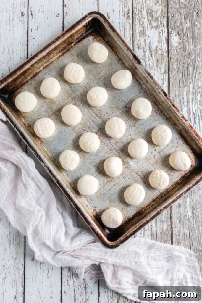 Quick Bierocks Made with Frozen Dinner Rolls: Simple Weeknight Recipe 5 frozen dough balls of bread dough on table