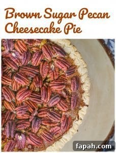 Brown Sugar Pecan Cheesecake Pie