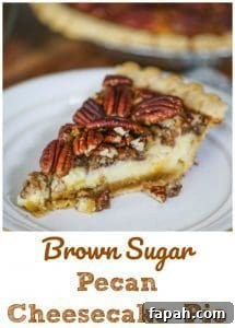 Brown Sugar Pecan Cheesecake Pie