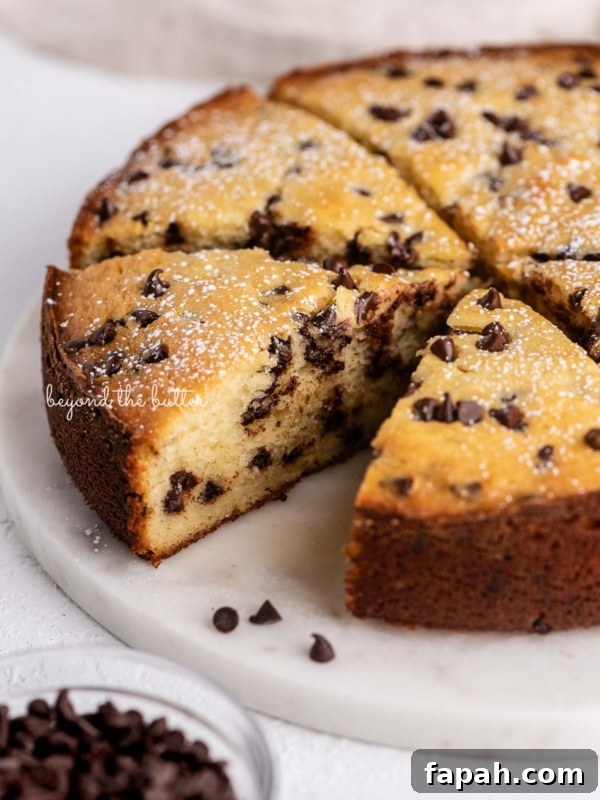 Vanilla Bean Single-Layer Cake Recipe for Moist, Classic Flavor 7 Slices of chocolate chip ricotta cake
