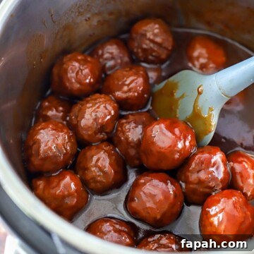 Instant Pot Grape Jelly Meatballs Recipe for Quick Weeknights 8 Grape Jelly Meatballs in the instant pot
