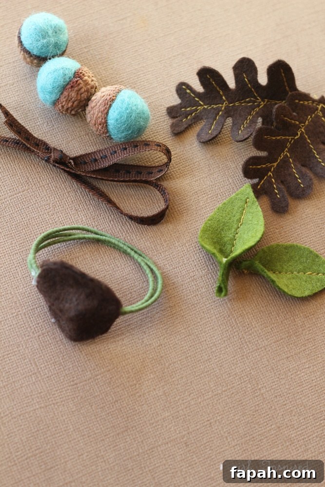 Autumn Acorn Napkin Rings #DIY #turkeytablescapes