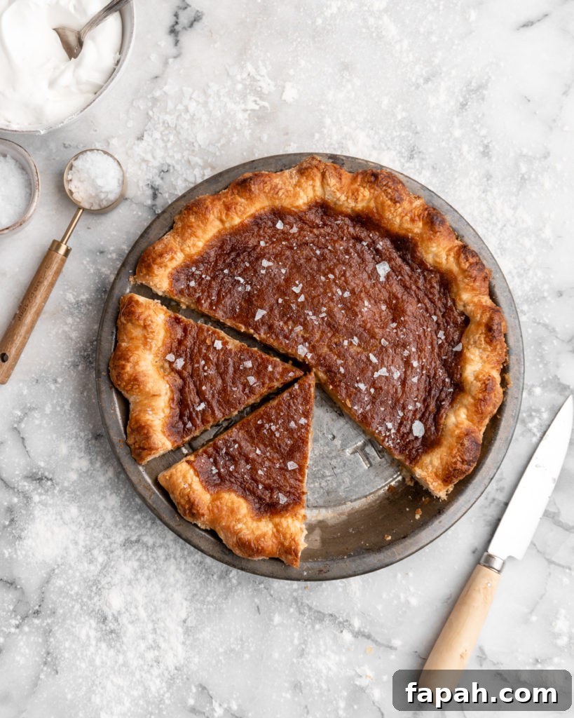 Rich and creamy French Canadian Sugar Pie