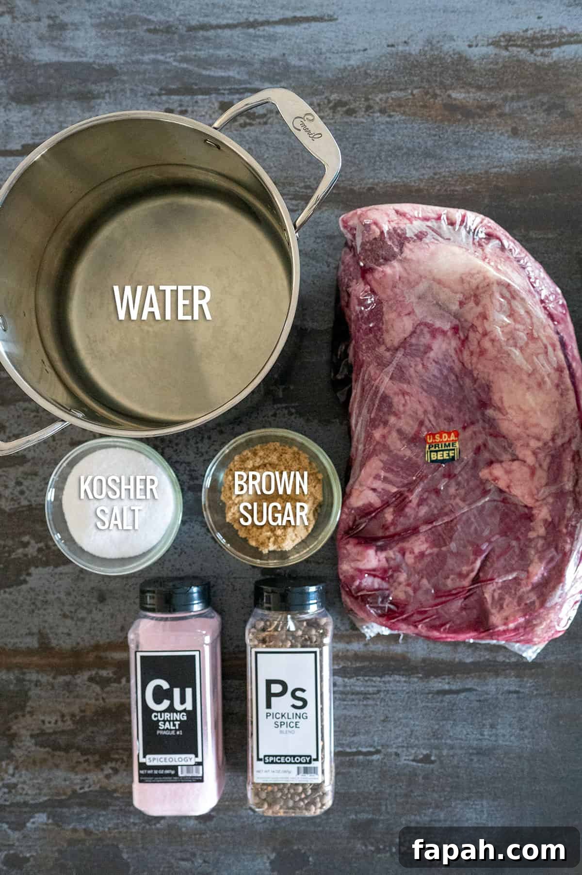 corned beef brine ingredients.