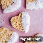35 Gluten-Free Valentine’s Day Desserts to Delight Your Loved One 30 Heart shaped rice krispies treats dipped in white chocolate.