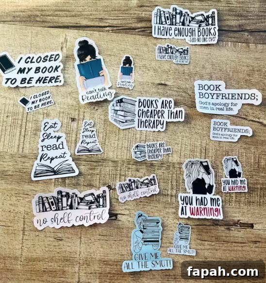 bookish stickers